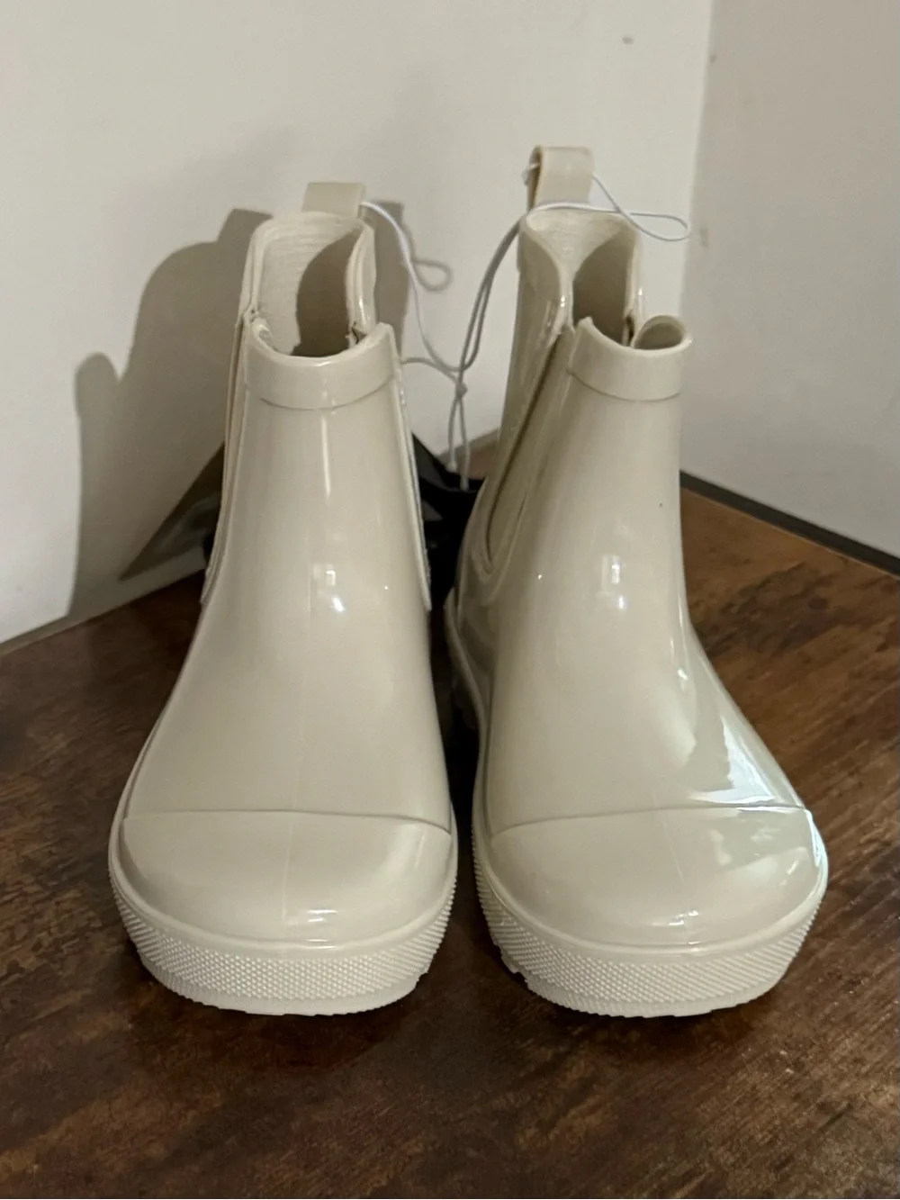 BearPaw Kids Cream Gloss Chelsea Rain Boots